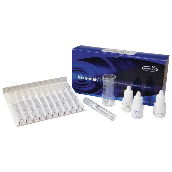 K-1413氨Vacu-vials®仪器测试套件的内容和包装